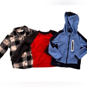 Bundle of 3 boy’s long sleeve shirts size 4T